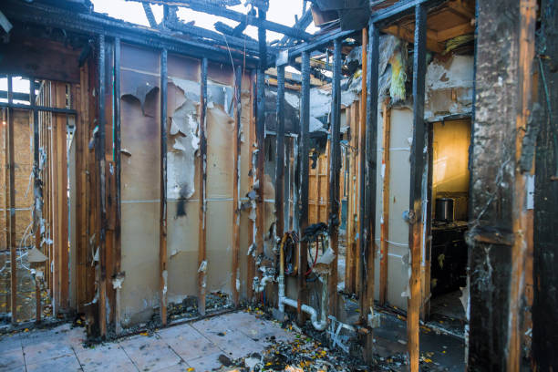 Professional Fire Damage Repair technician working in New Baden, IL